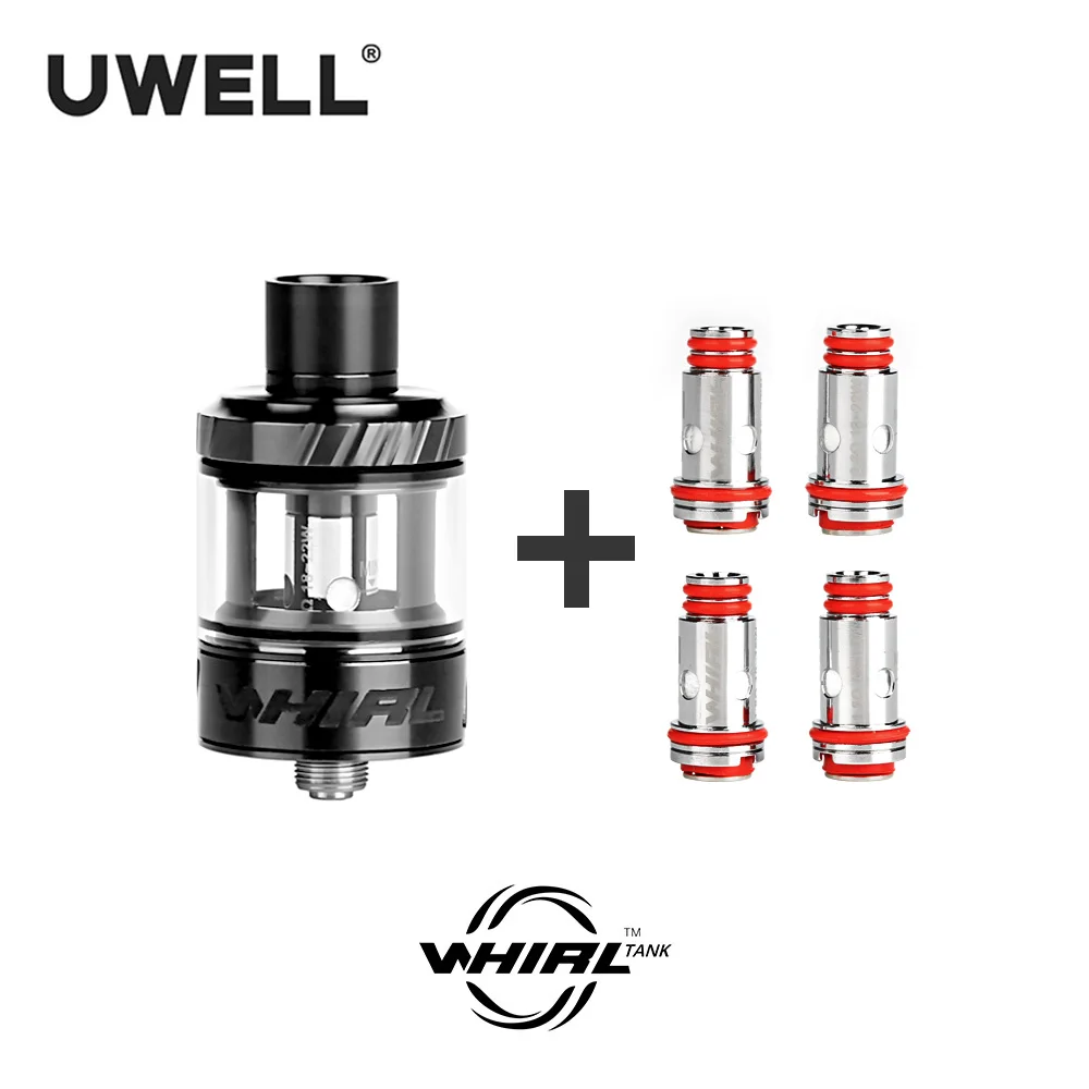 Kopen Uwell Whirl Tank Vape Tank 3.5 Ml   4 Pcs Whirl Tank Spoel 0.6 1.8 Ohm E Sigaret sub Ohm Tank