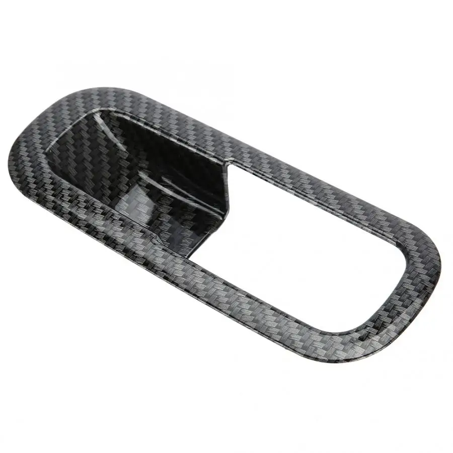 

2pcs/set Car Passenger Side Glove Box Handle Bowl Cover Trim for MG ZS 2017-2018 Carbon Fiber Color Car Accessories