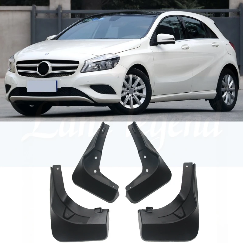 

Set Molded Mud Flaps For Mercedes Benz A Class W176 A-Class Mudflaps Splash Guards Mudguards 2013 2014 2015 2016 2017 2018 A260