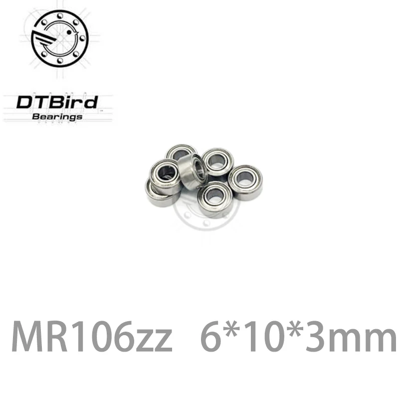 5 шт./лот MR106ZZ глубокий шаровой Миниатюрный Мини-подшипник MR106ZZ MR106-ZZ 6*10*3 мм 6*10*3 Высокое качество подшипниковой стали