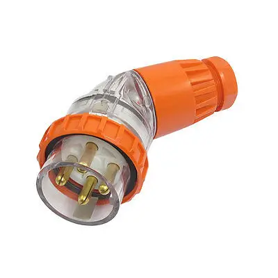 

500VAC 32A IP66 3P+E 3 Phase Angled Industrial Electrical Plug Connector