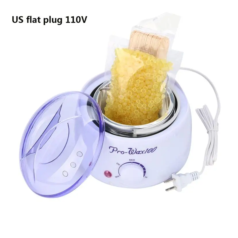 2017 Hair Removal Bean Wiping Sticks Hot Wax Warmer Heater Pot Depilatory Set JUL07 dropship