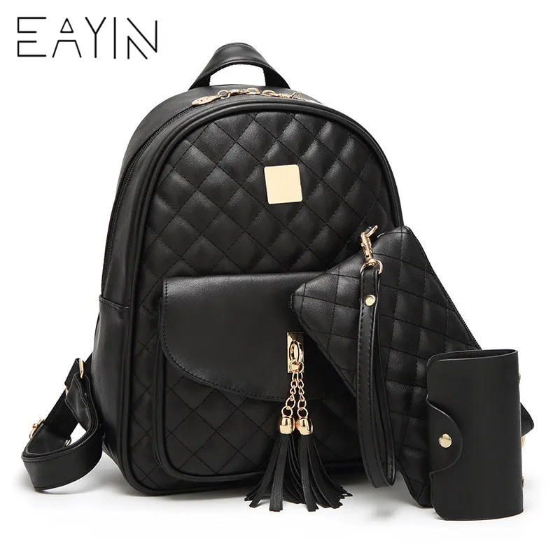 3Pcs/Set Women Backpacks Set Rucksack Fashion Backpack For Teenagers Girls School bags Backpacks mochila feminin 2018