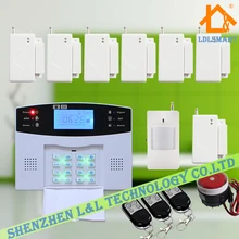 Голосовые Подсказки ЖК GSM Домашняя Охранная Сигнализация, Системы Проводной и Беспроводной Домашней Сигнализации Quad Band