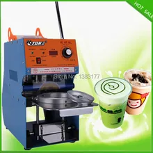 Гарантированная 220 В Пластиковая крышка для чашки машина Стандартная чашка диаметр: 7,5 см, 9,5 см, 300~ 500 чашки/час