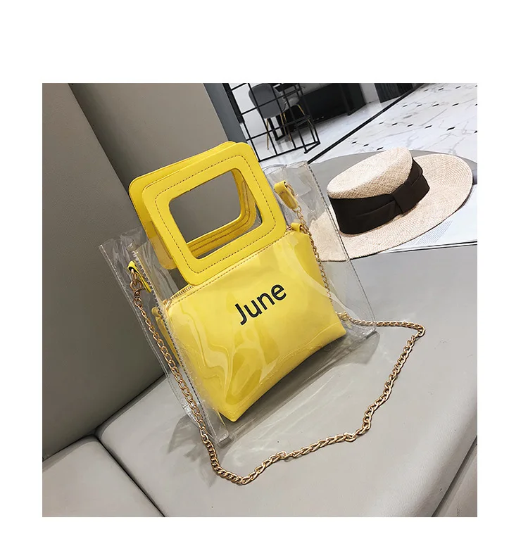 

2018 Women Transparent Bag Female Summer Crossbody Bag New Luxury Shoulder Bag Fashion Messenger Bag High Quality Party Handbags