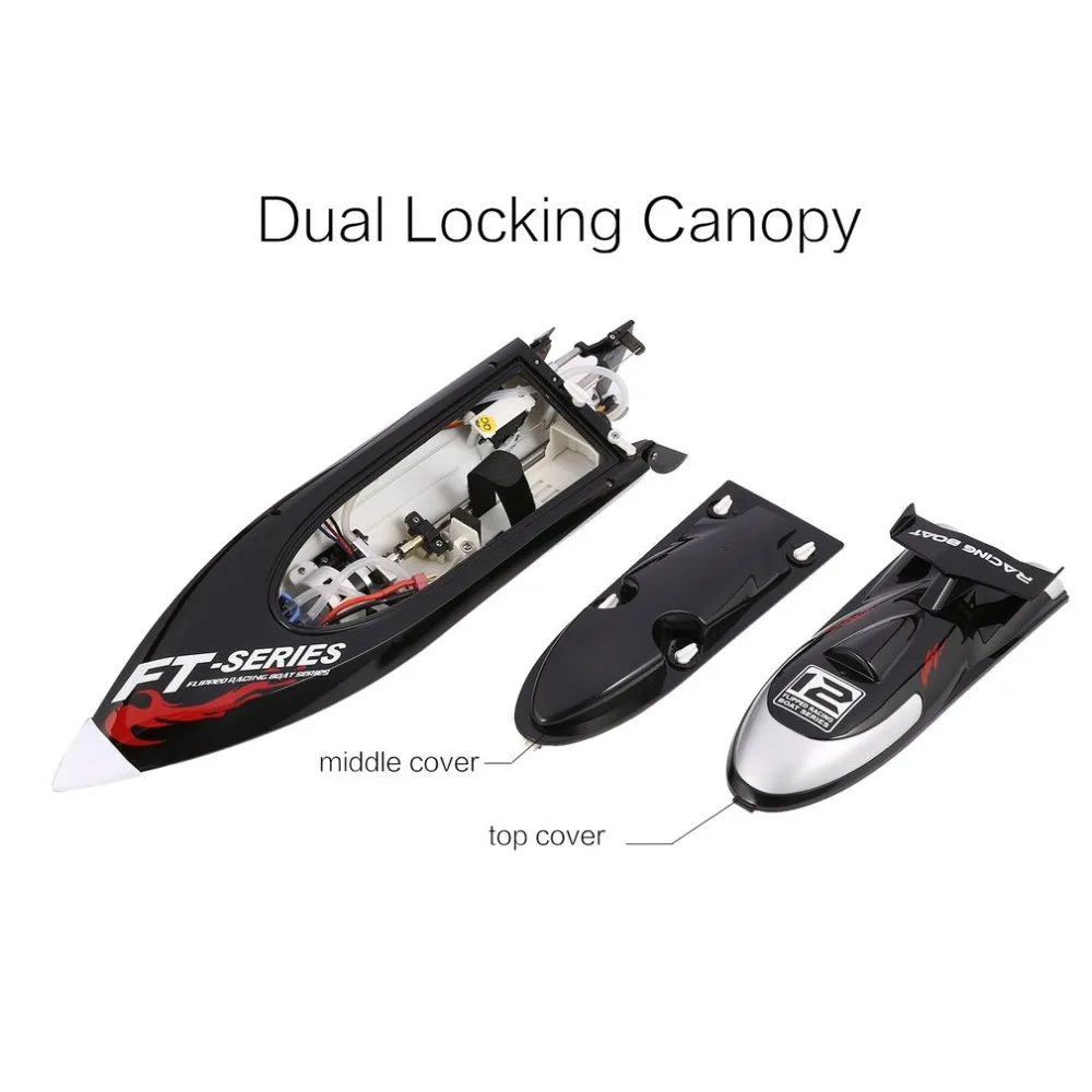 

Feilun FT012 2.4G RC Boat 45km/h High Speed Racing Boat Speedboat Ship with Brushless Motor Water Cooling System Flipped RTR