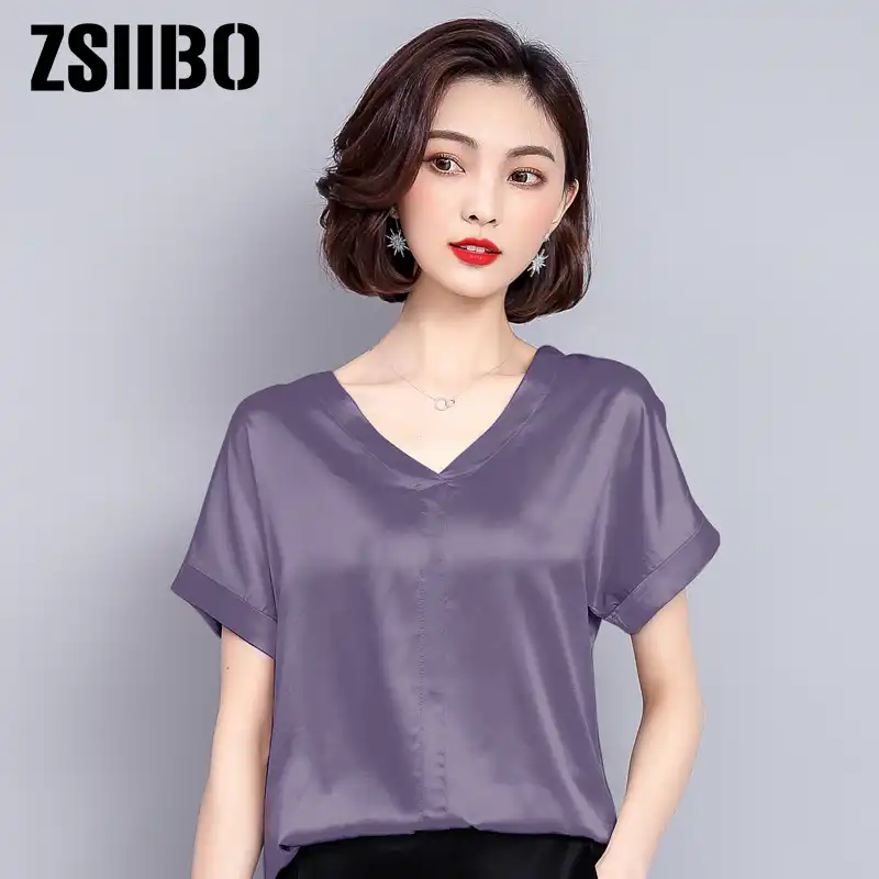 blusas de seda elegantes