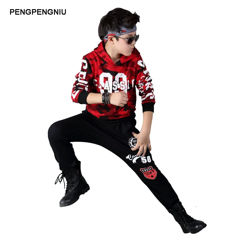 PENGPENGNIU Boys Camo Clothes Two Piece Set Top and Pants Children ...