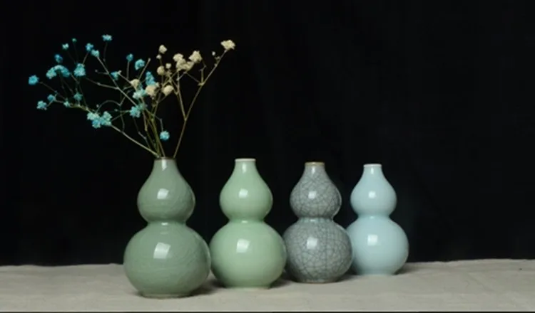 AISONG Handcraft tradictonal керамическая Столешница ваза, Креативные украшения из тыквы Цветочная ваза цветок для домашнего декора ваза