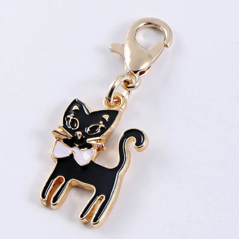 Коми Key Holder для женщин кошка буквы Coloful в виде ракушки брелок-Шарм сумка кулон золотистый сплав брелок для подарков B30309-15
