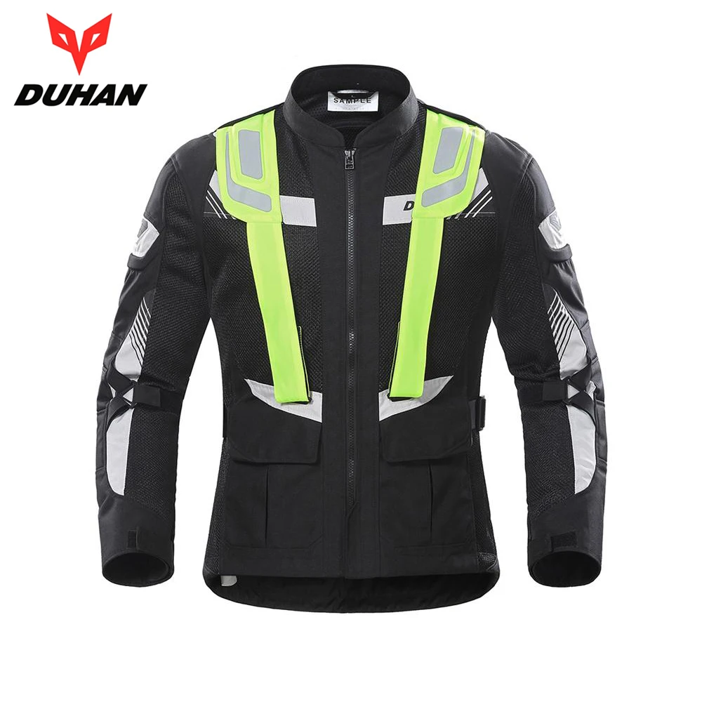 DUHAN Motorcycle Jacket Men Motorbike Coats Protective Gear Breathable ...