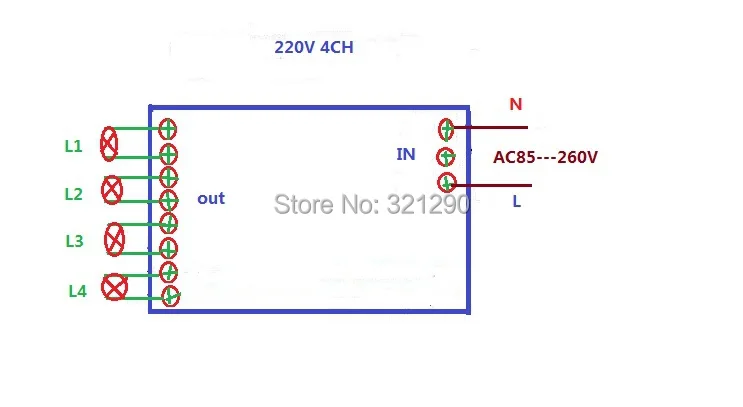 85v~ 250V 110V 220V 230V 4CH RF Беспроводной дистанционного Управление реле безопасности Системы гаражные ворота, откатные ворота электрические двери