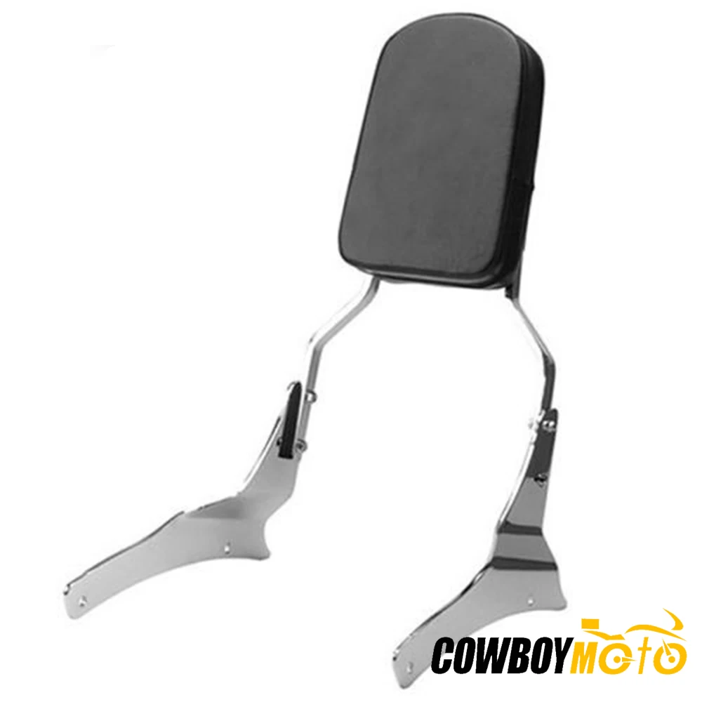 

Chrome Motorcycle Backrest Sissy Bar Pad Kit For Suzuki Intruder Volusia 800 VL800 2001-2004 Boulevard M50 C50 2005-2012