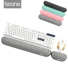 Boona пены памяти Micro Fiber массажное отверстие клавиатуры Pad и коврик для мыши удобная Легкая поддержка для компьютера и ноутбука