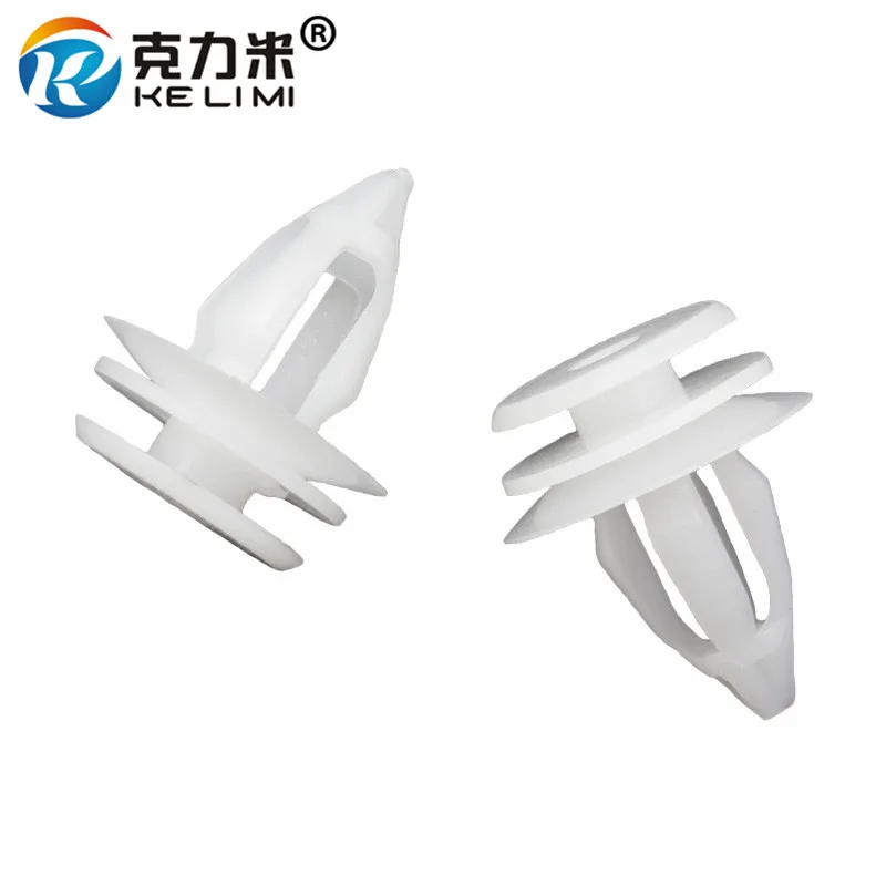 

KE LI MI 50Pcs European cars Interior Door Trim Panel Retaining Clip Fastener Rivet White Retainers For BMW