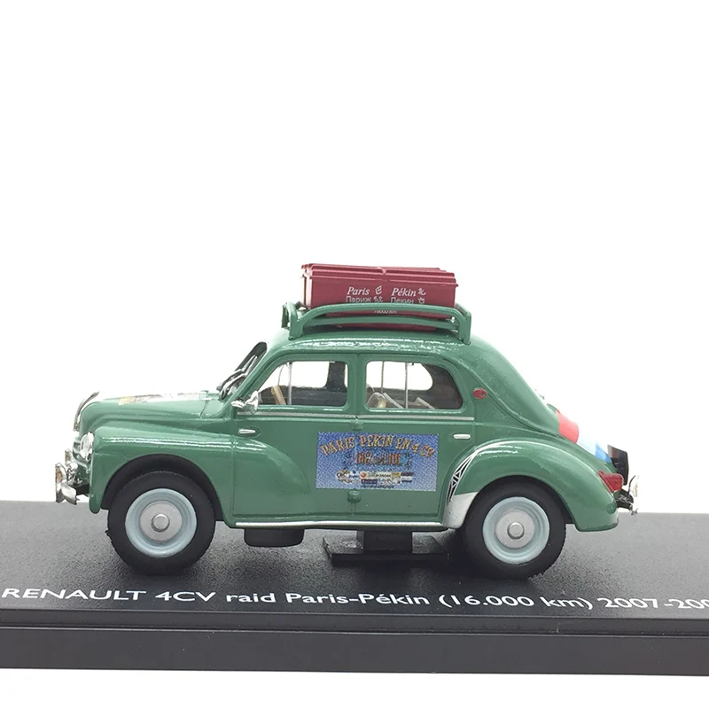 1:43 моделирование ретро Renault 4CV Raid Париж Pekin 16,000 км 2007-2008 винтажная модель автомобиля литье под давлением игрушечный автомобиль