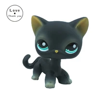 pet shop lps toys Rare 994 short hair cat original Standing Black kitty Animal figure