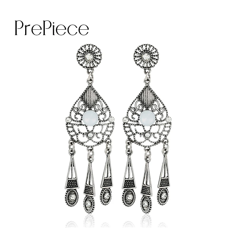 Prepiece новый минималистский капли воды кисточкой пирсинг Длинные висячие серьги