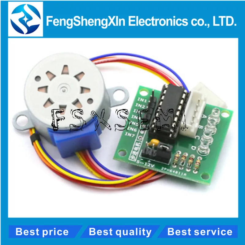 28BYJ-48 DC 5V понижающий шаговый двигатель ULN2003 Шестерня 4-фазный для arduino | Электронные