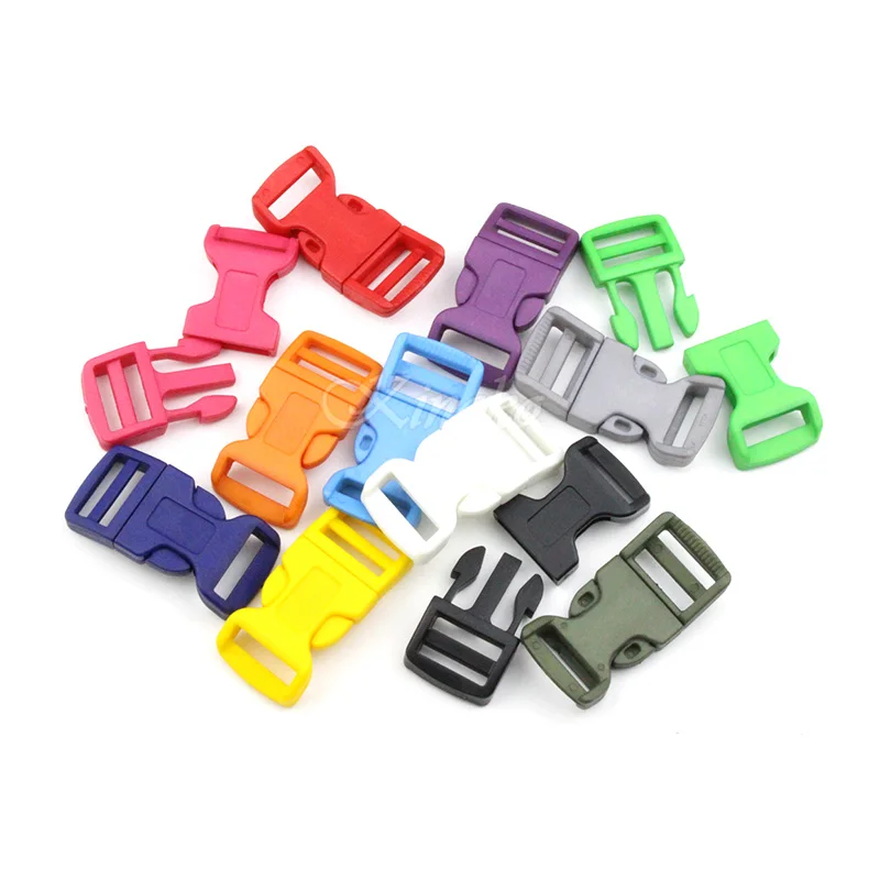Plastic Buckles Curved Side Adjustable for Luggage Straps Pet Collar Backpack