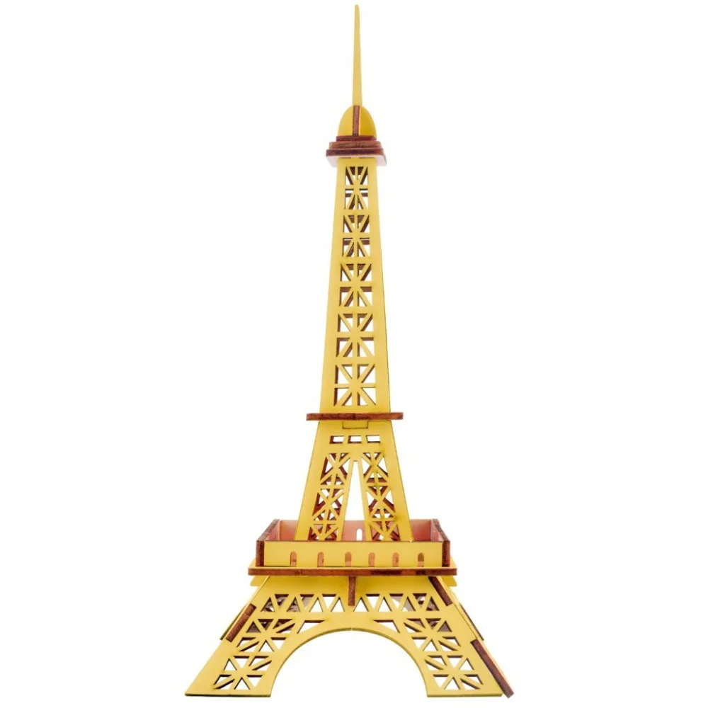 

Wooden Model Little Eiffel Towwer Assembly Kit Toys for Children Learning & Educational Handmade 25Pcs Jigsaw Puzzle Funny Gift