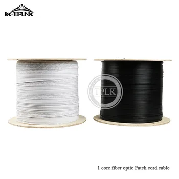 

1 core FTTH fiber optical drop cable 1core 1000M/roll Indoor and outdoor 1core FTTH cable Black /white Single core shielded wire