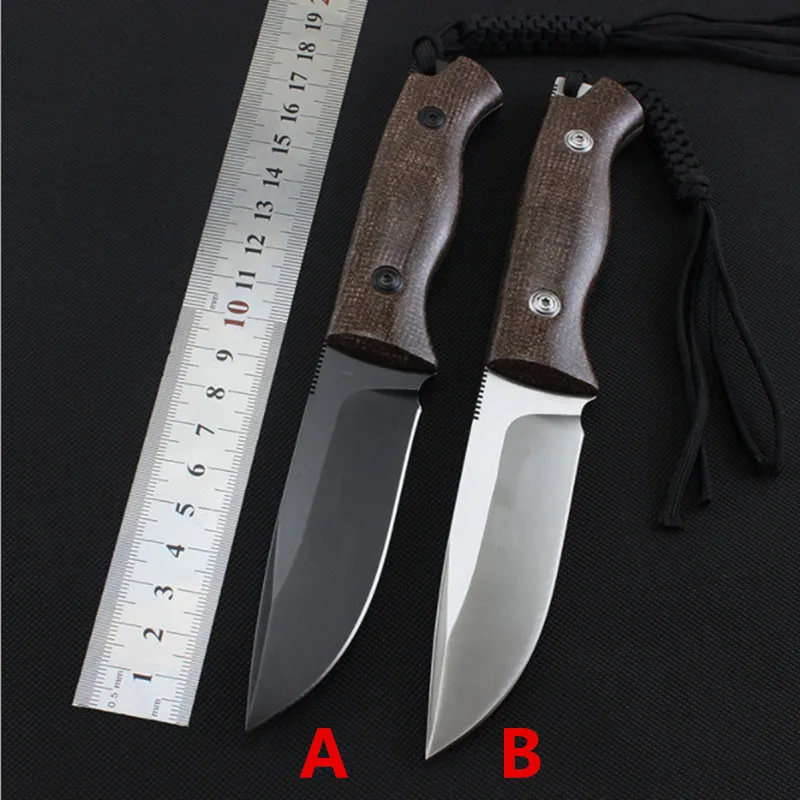 

Camping Knife D2 Steel 0.5cm Thickness Hunting Outdoor Survival Knives EDC Tools With K Sheath Dropshipping
