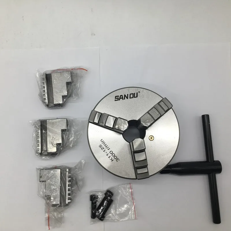 US $37.79 125mm 5 3 Jaw Self Centering Lathe Chuck Sanou K11125 Metal Scroll Chucks For Drilling Milling Machine