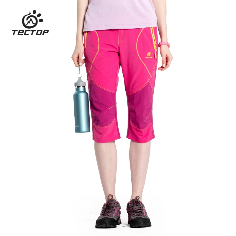 

Women Tectop Brand Hiking Pants Outdoor Quick Dry Clibming Pants Hiking Cropped Trousers  Size:S--2XL TECTOP6268