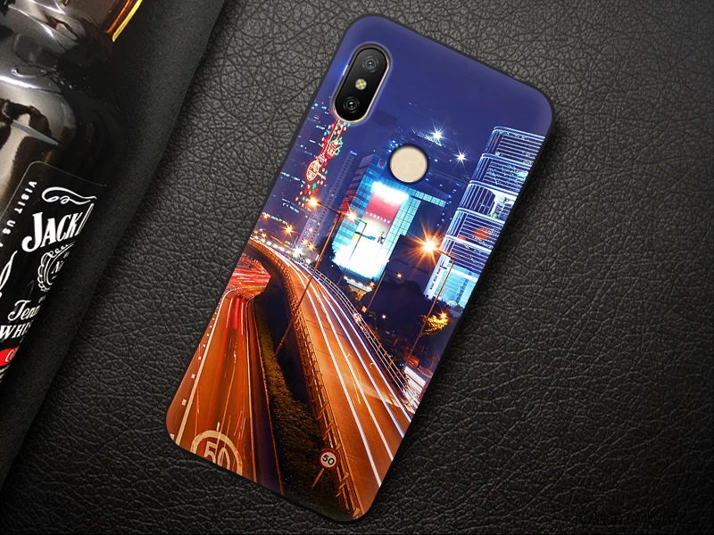 JURCHEN Phone Case For Xiaomi Redmi 6 Pro Case Global Version Cartoon Soft Silicone TPU Back Cover For Xiaomi Mi A2 Lite Case