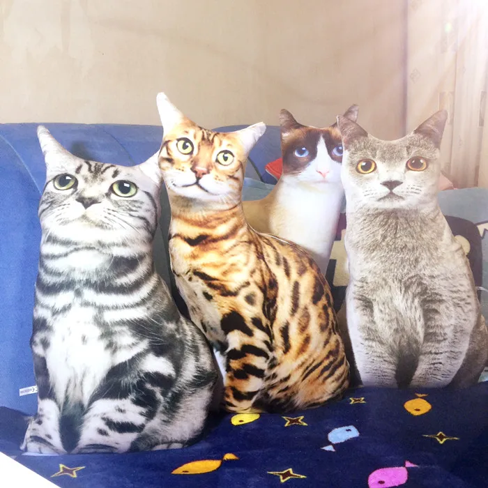 

creative 3D dimensional cat plush cushion,large 50cm back cushion,soft throw pillow home decoration birthday gift p0507