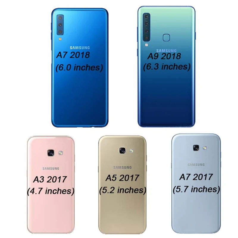 Чехол для телефона samsung Galaxy A9 A7 A8 A6+ Plus A5 A3 жесткий пластиковый прозрачный чехол с геометрическими фигурами