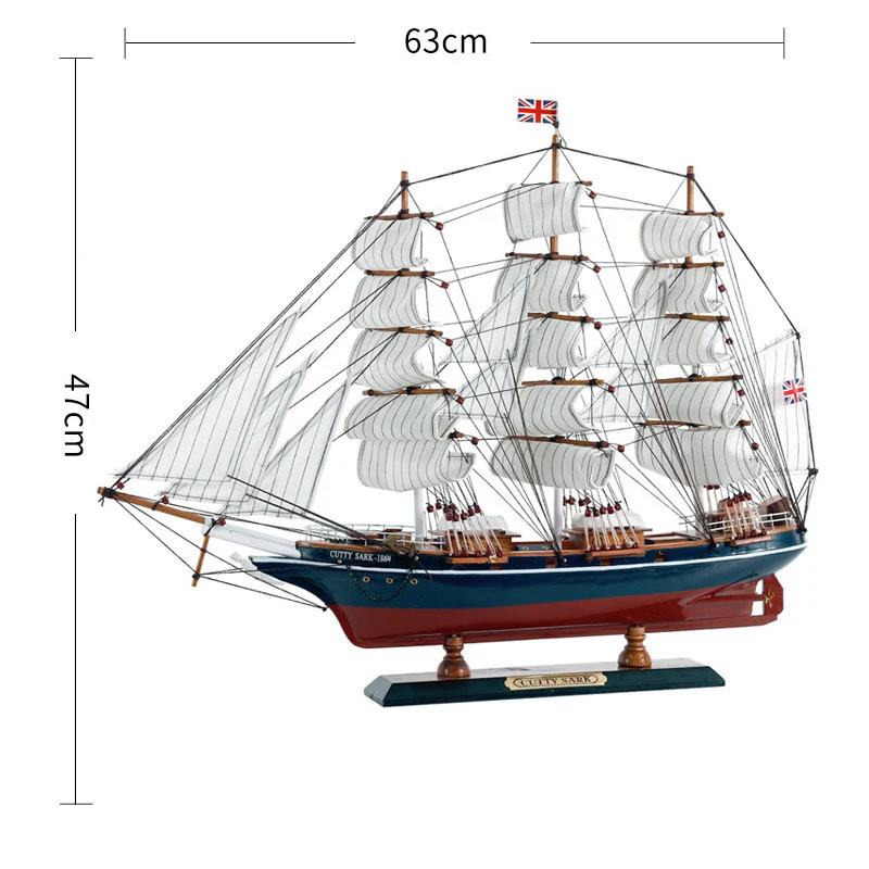 Средиземноморская Парусная модель украшения, деревянная лодка, украшенная деревянной лодкой, ручная модель, Европейский подарок, аксессуары для рукоделия