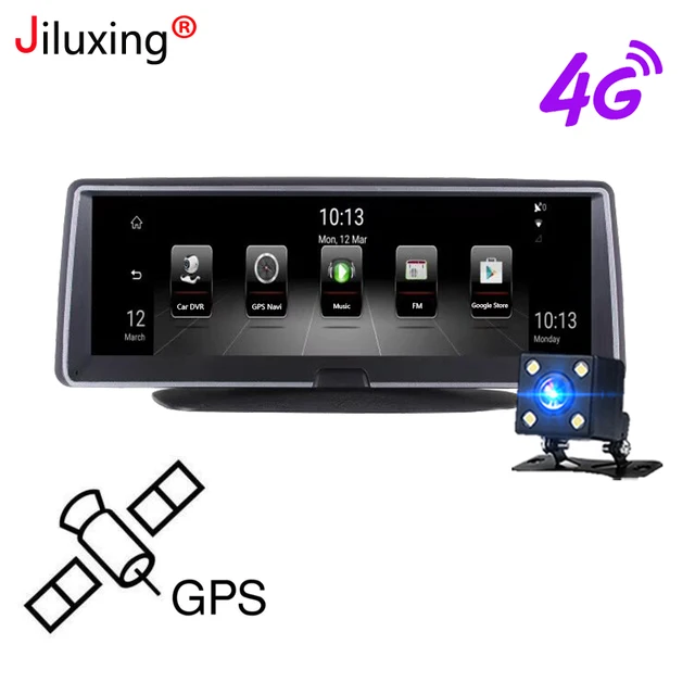 Best Price Jiluxing D07S 4G Android 5.1 Dual Lens WIFI Car DVR mirror GPS Navigator ADAS Full HD 1080P Dash Camera Auto Video Registrar