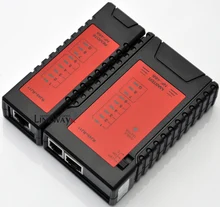Тестер сетевого/телефонного кабеля RJ11/RJ45, Модернизированный дизайн с двумя моделями быстрого/медленного сканирования