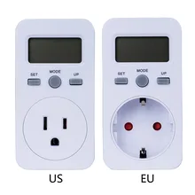 110/220 В ЕС/США Plug цифровой ваттметр ЖК-монитор энергоэффективности Мощность счетчик электроэнергии Электрический измеритель коэффициента стоячей воды Применение контроль гнездо