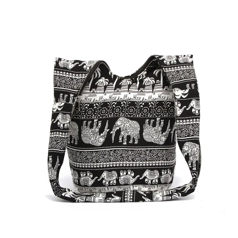 women bag bags Hippie Crossbody Bag Thai Top Zip Hobo Sling Bag Handmade Hipster Messenger Bag (3)