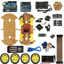 Kit de démarrage à ultrasons Bluetooth avec Uno R3 1602LCD Kit Atmega-328P livraison gratuite 5 pcs/lot(China)
