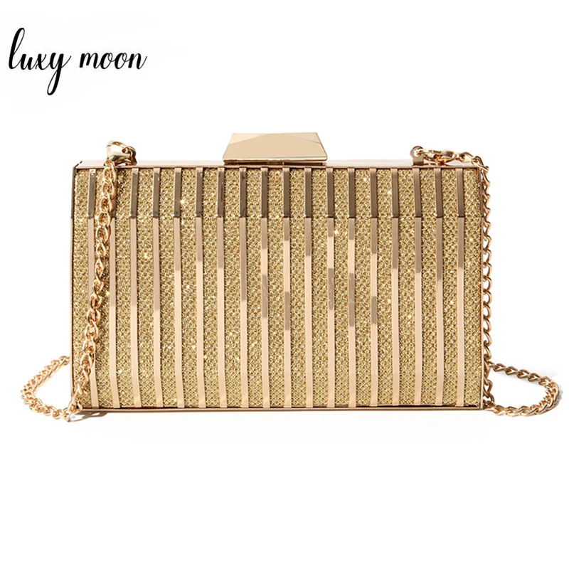 

Women Wedding Clutch Purses and Handbags Luxury Designer Bridal Evening Clutch Bags Gold New Elegant Shoulder Bag for Women 2019