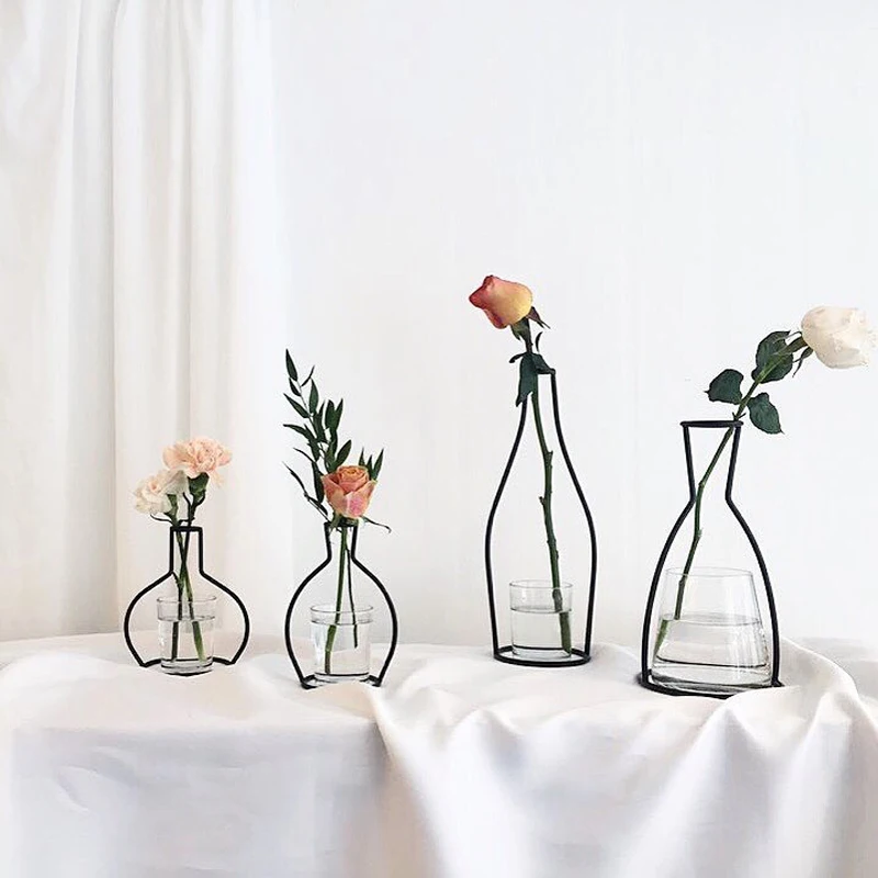 

Creative Iron Rack Ornament Party Wedding Flower Place Rack Decoration INS Nordic DIY Photography Props Home Desk Decor Supplies