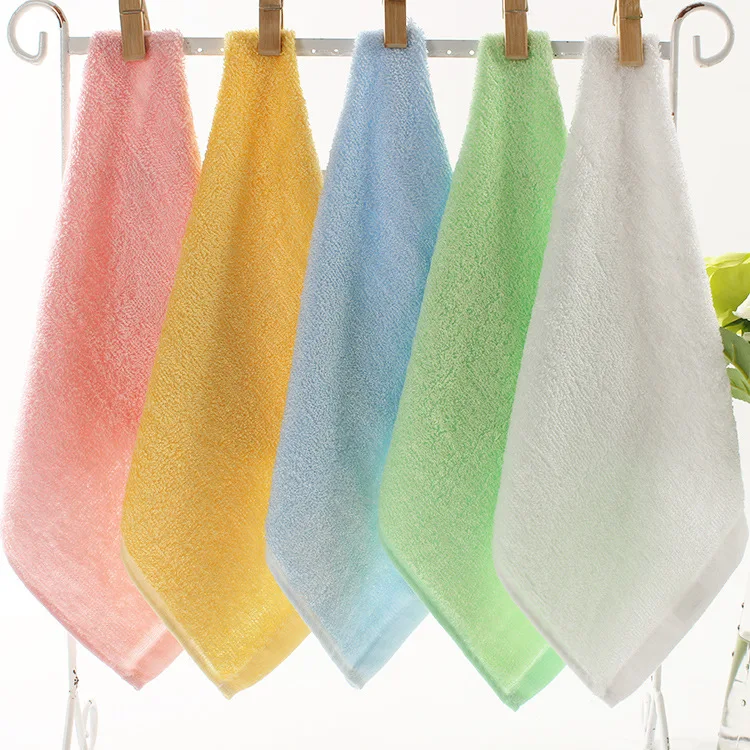 

Newest bamboo fiber facecloth towel child small soft convenient wash the face towels 25x25cm free shipping W8442