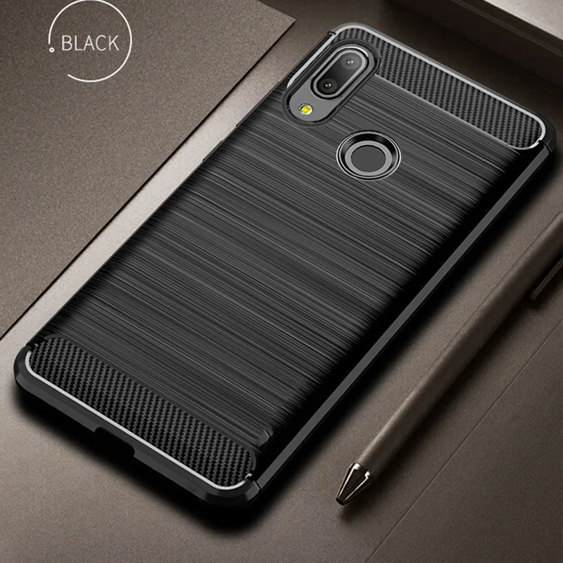 

Silicone Case For ASUS Zenfone Max Pro M2 Soft TPU Bumper Carbon Phone Case Cover For ASUS Zenfone Max Pro M2 ZB631 Cover