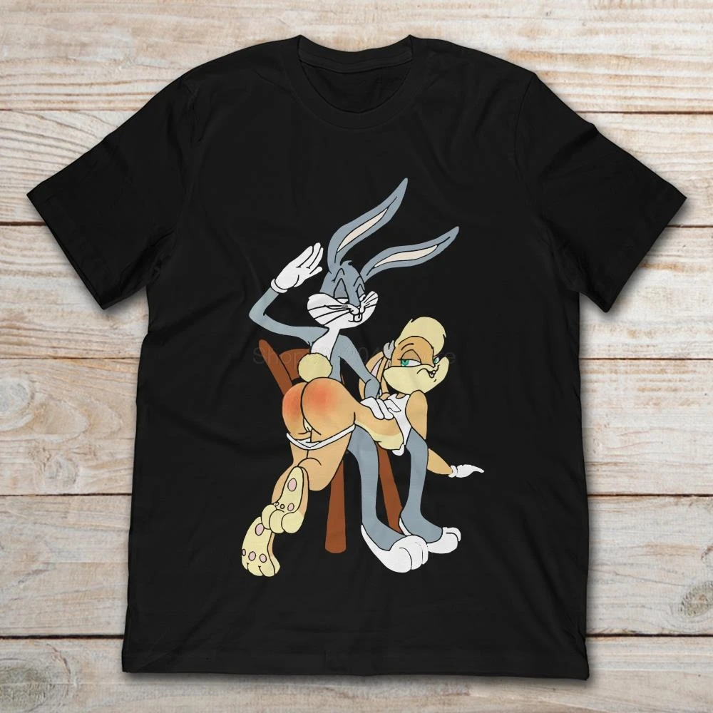 Gildan Brand Bugs Bunny Spanking Lola Bunny T Shirt Men S Short Sleeve