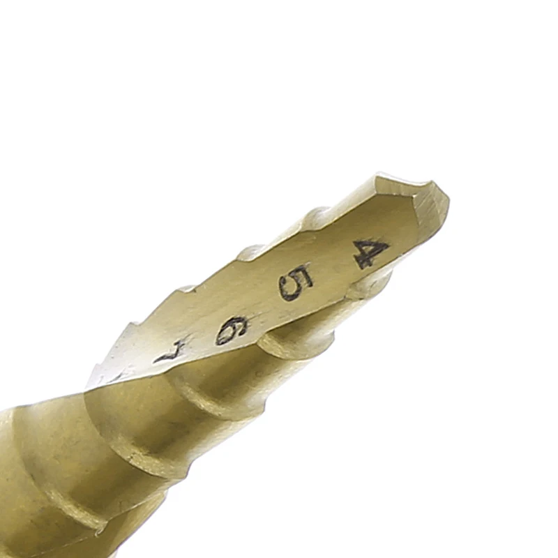 HSS Spiral Grooved Step Cone Drill Bit 1/4