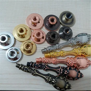 

Vintage Peacock metal Wax Handle,for Customized wax stamp league DIY gift ancient seal stamp,5 color 95mm length High quality