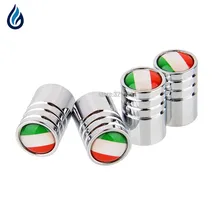 

Italy Flag Logo Car Wheel Tire Valve Cap For Fiat Panda 500L Punto 500X 500 Lancia Ypsilon Renault Clio Vw Golf Polo Ford Fiesta