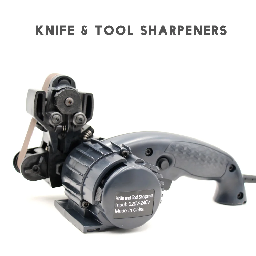 

LIHUACHEN Electric Knife Sharpener Automatic Grinding Adjustable For Kitchen Knives Tool Sharpener abrasive belts for free