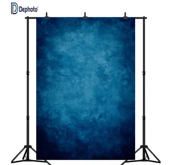 

DePhoto Retro Blue Art Portrait for Newborns Adult Seamless Vinyl Photography Backdrop Photo Background Studio Prop PGT030