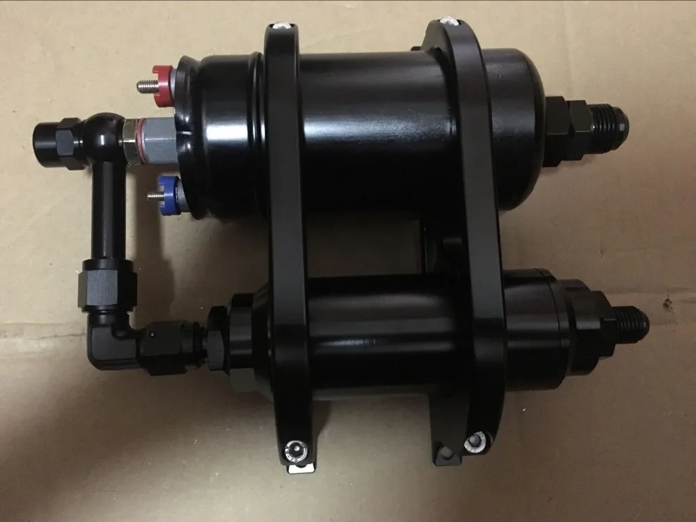 new 44mm&60mm ID Dual Double Billet Fuel Pump Filter Mounting Bracket